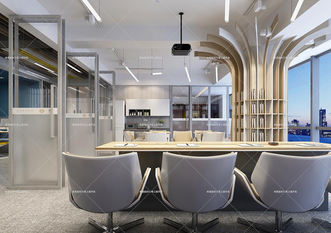金融公司现代办公空间设计-4
