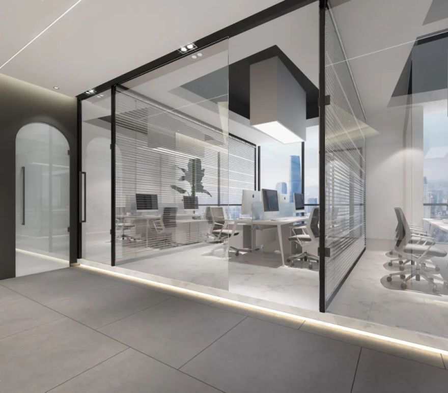 白盒纸办公空间 | 冷色艺术的办公设计-15