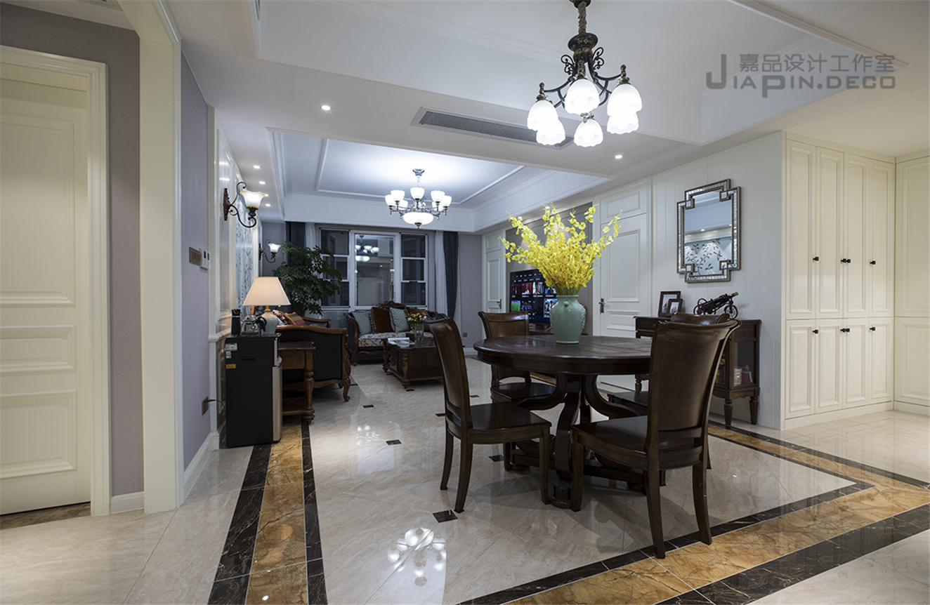 嘉品新作-花样年花郡150平美式风-15