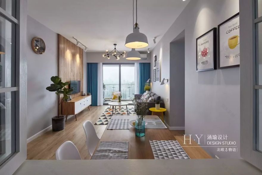 涵瑜设计打造 89㎡北欧清新风,实现空间通透与互动-45