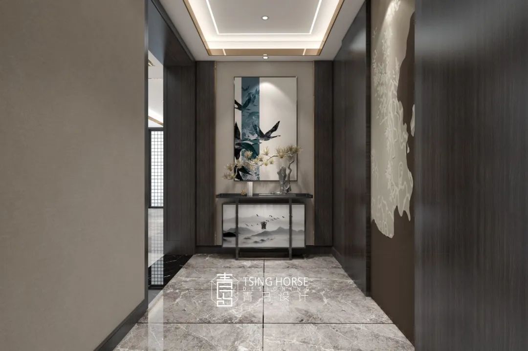 湾流新中式雅居，200㎡空间清雅艺术焕新生-51