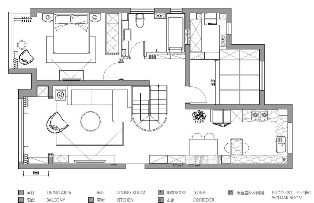 许宅 | 180㎡现代北欧风住宅室内设计案例-8
