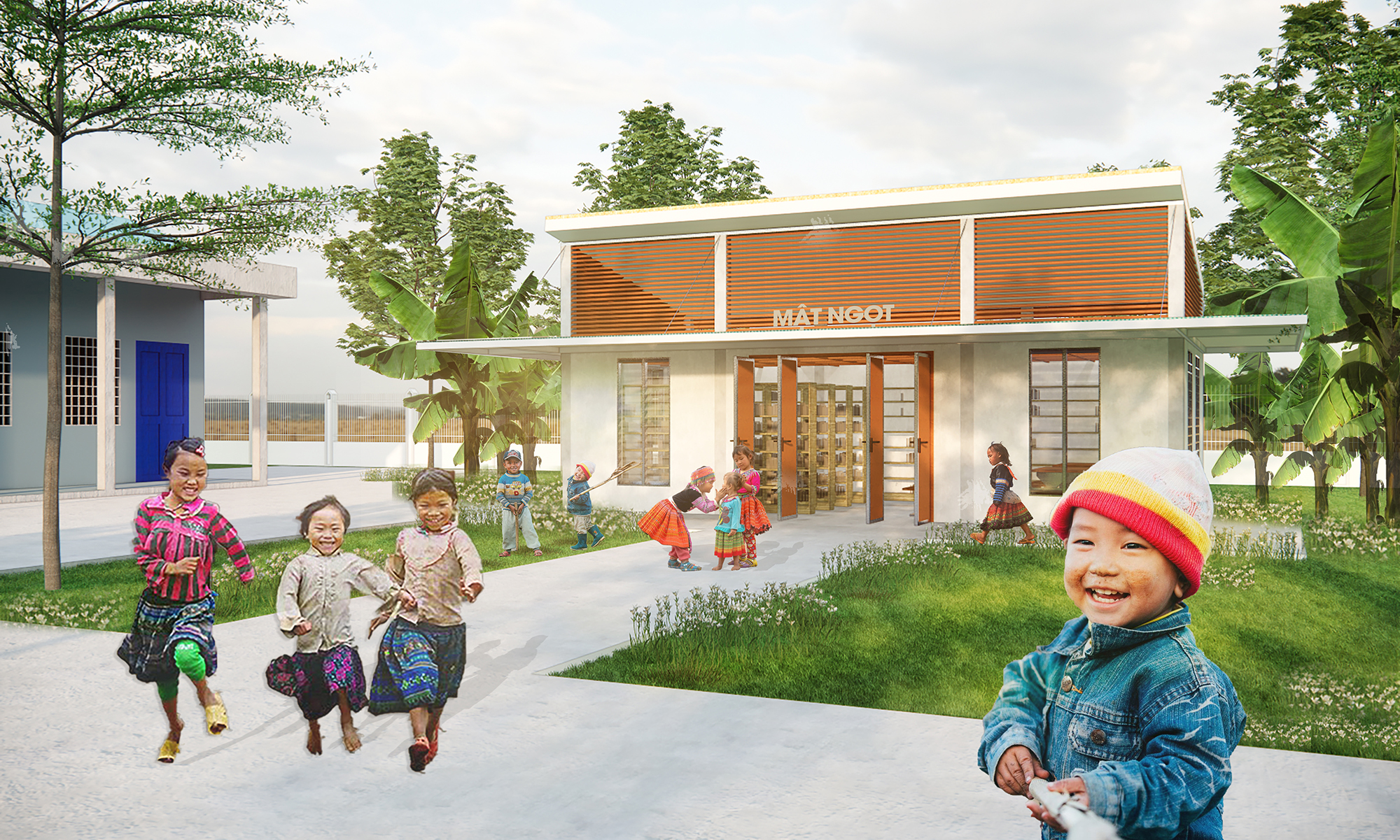 “Mật Ngọt” – 山区儿童图书馆丨胡志明市工业大学学生团队-11