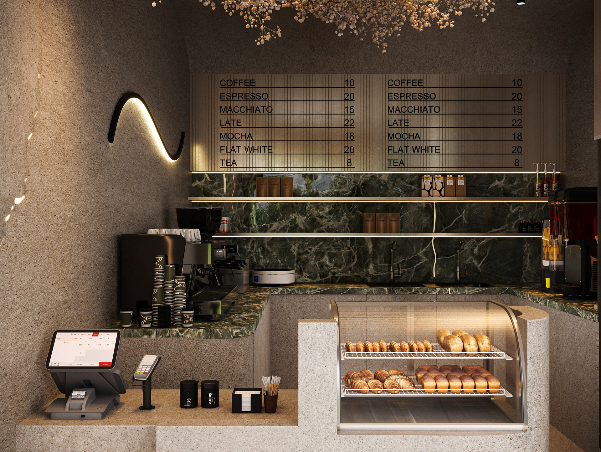 面包店丨阿联酋丨High Scale Interiors-5