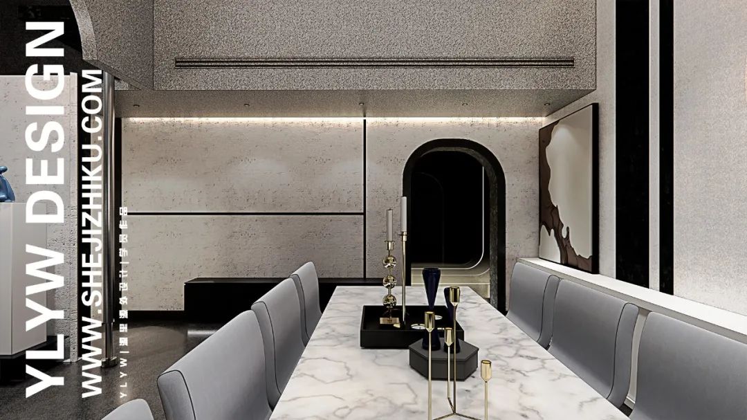 康定斯基灵感几何咖啡厅丨源里源外设计-18