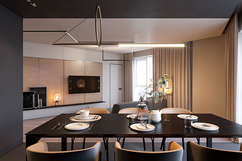 灰与橙的和谐演绎·国外简约主义住宅  Zooi Design-4