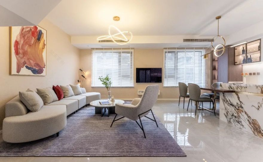 上海 300㎡现代简约别墅设计丨中国上海丨尚层别墅装饰-24