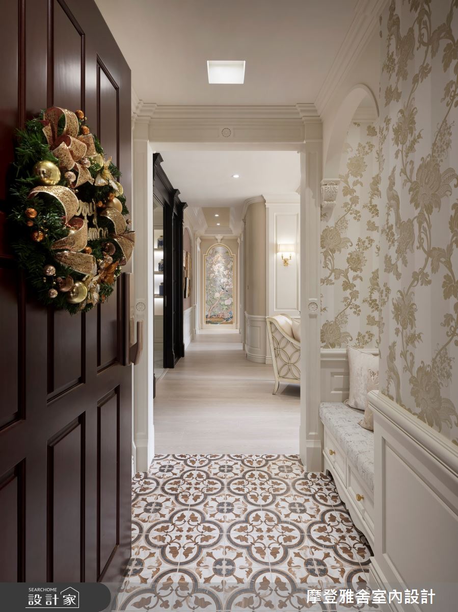 摩登雅舍·87老屋翻新法式輕洛可可風精品飯店宅丨摩登雅舍室内设计-2