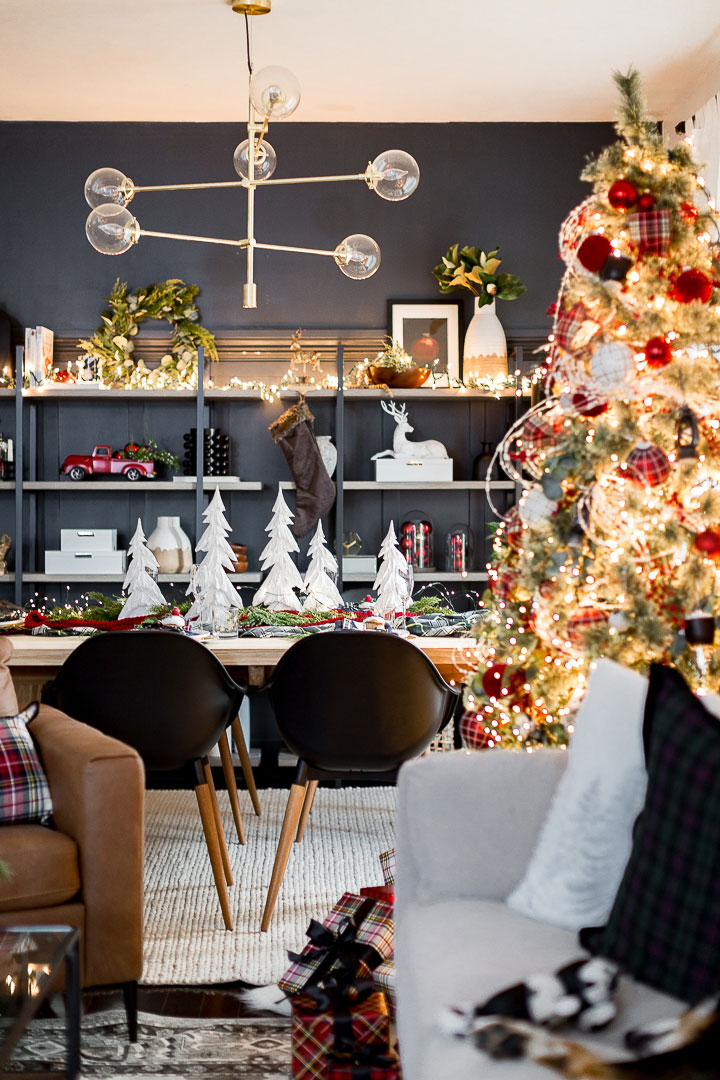 美式家居经典圣诞风 | 布满拼接图案的室内设计-14