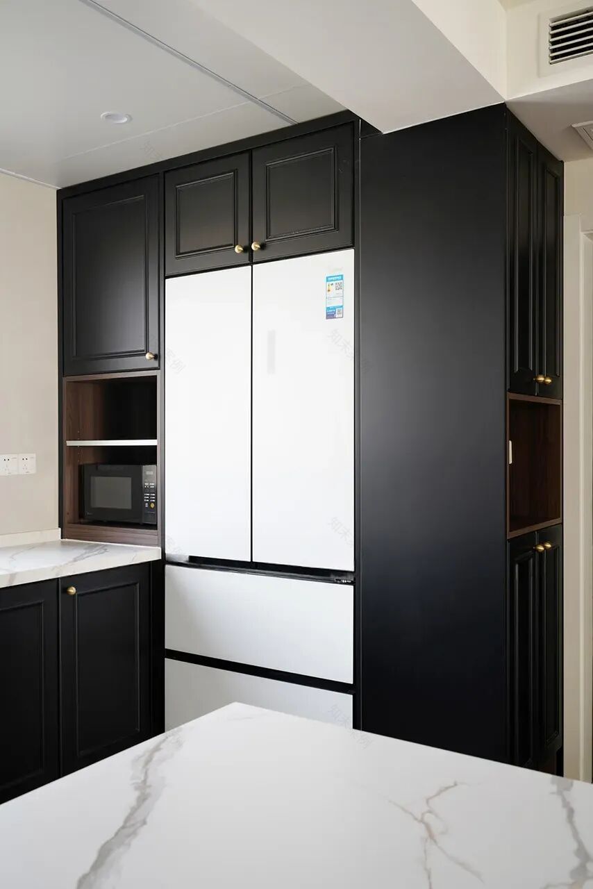 昆明13万打造125㎡现代轻法式三居,黑白配色的极致优雅,每一寸都美到骨子里!-28