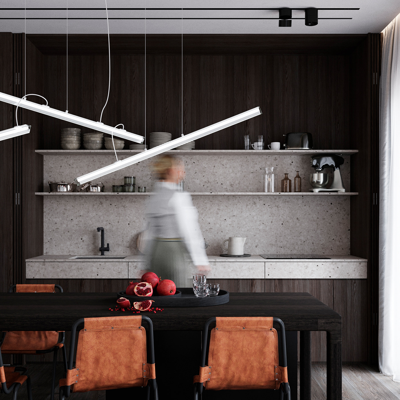 高级灰色系公寓设计 超有范的设计-9