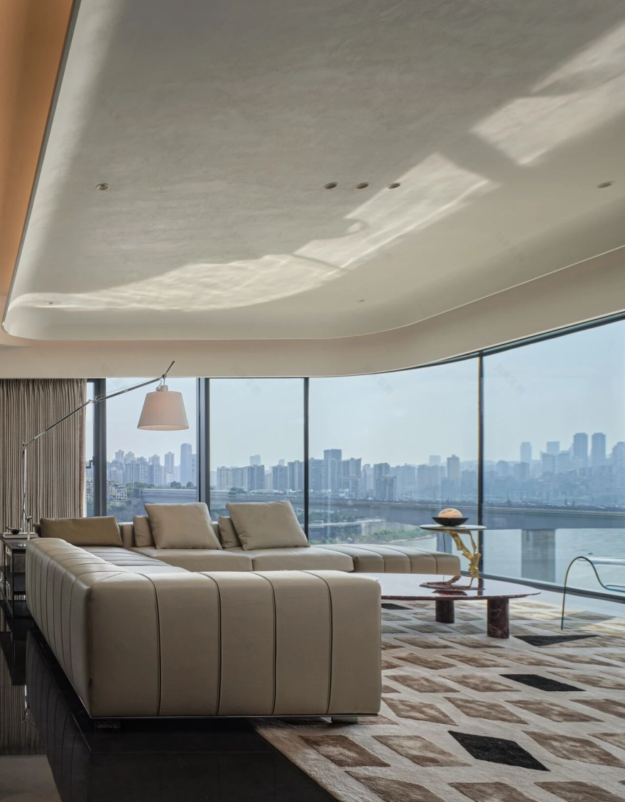 锦绣滨江双层豪宅丨中国重庆丨纳物凡璞空间设计-4