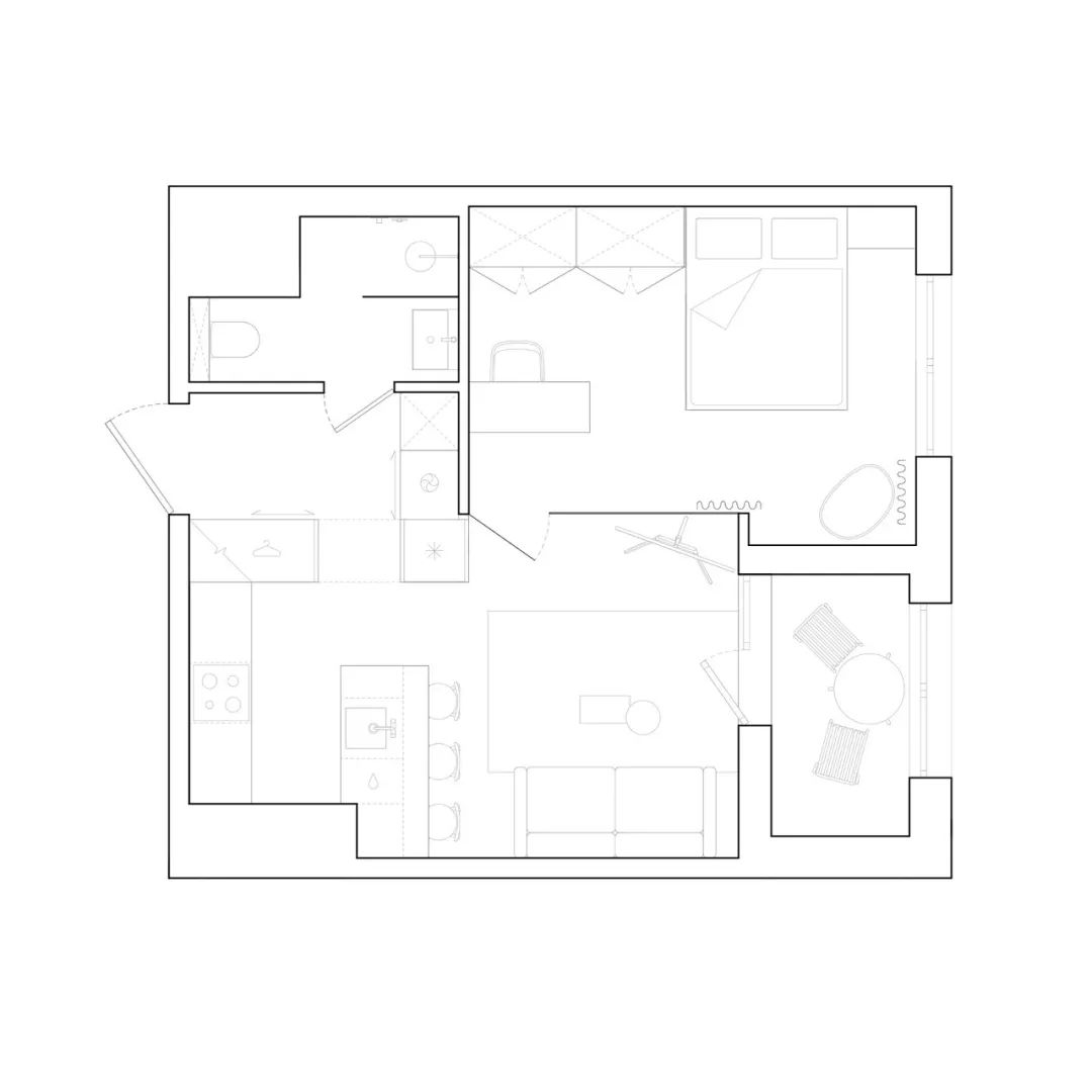 42㎡极致简约空间丨Antwe Design-8