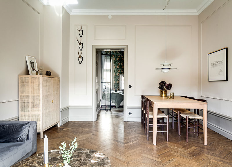 斯德哥尔摩公寓 | 个性化色彩与墙饰设计-5