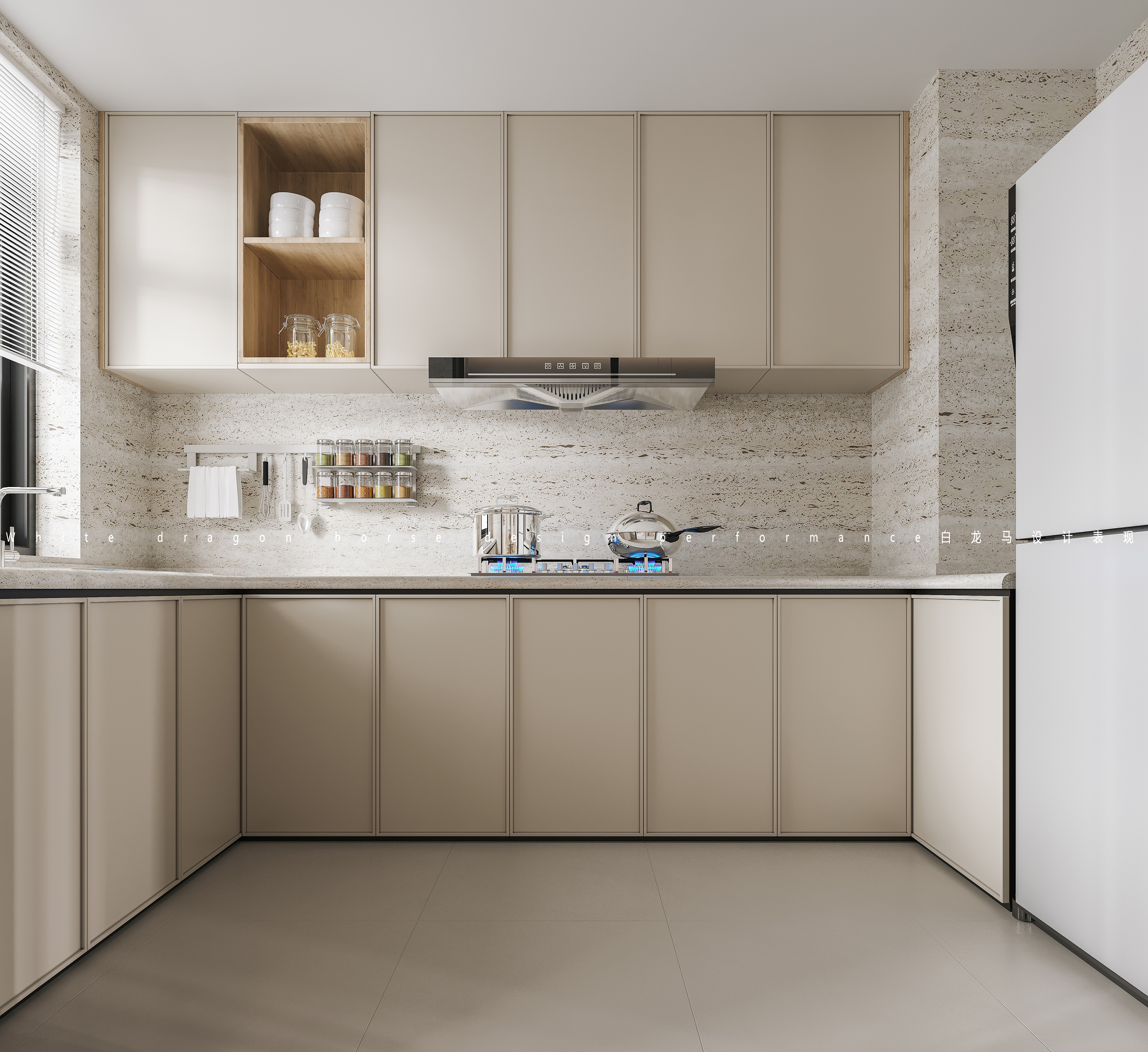 奶油风极简家装设计——白龙马效果图-8