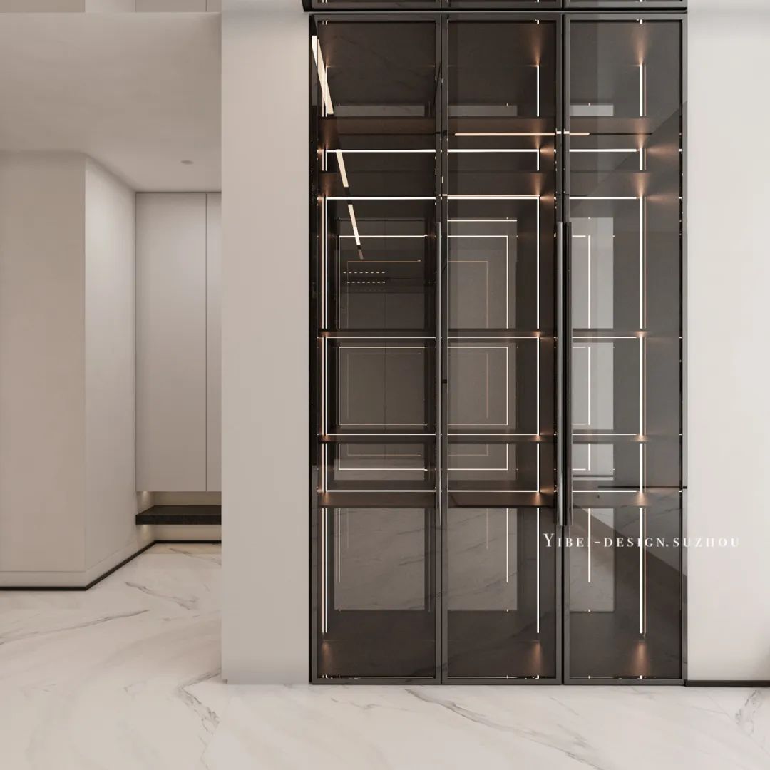 黑白奢石,打造现代都市家居之美丨中国苏州丨YIBEI DESIGN-13