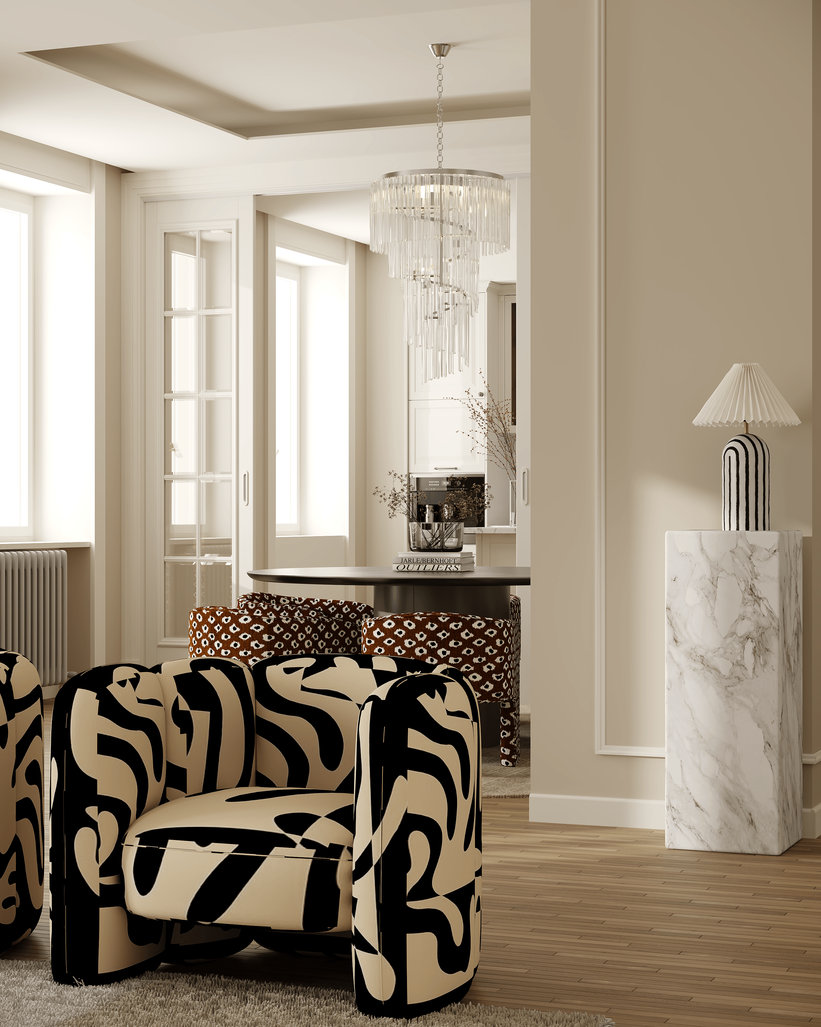 法式别墅空间丨中国合肥丨鹏大空间设计表现-19