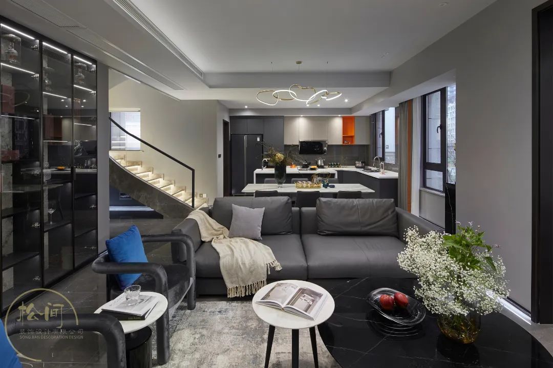 曲直有度 · 现代风格泸州住宅设计丨中国泸州丨松间设计-46