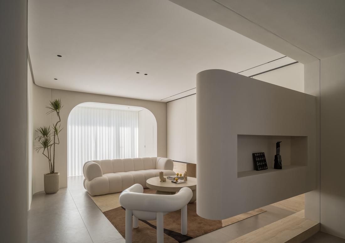 多曲线极简空间设计-14