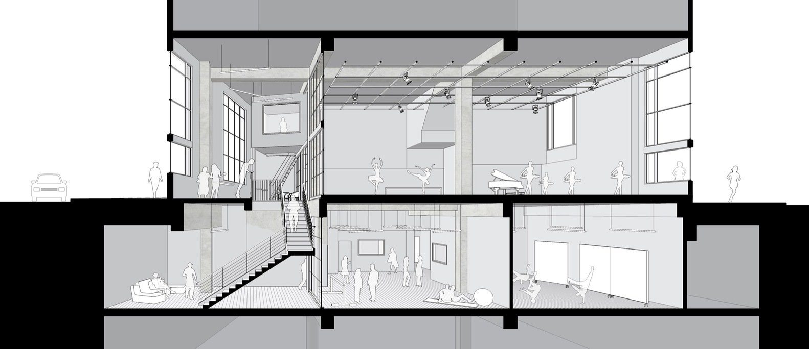 白色简约舞台——西雅图“The Studios”艺术中心-21