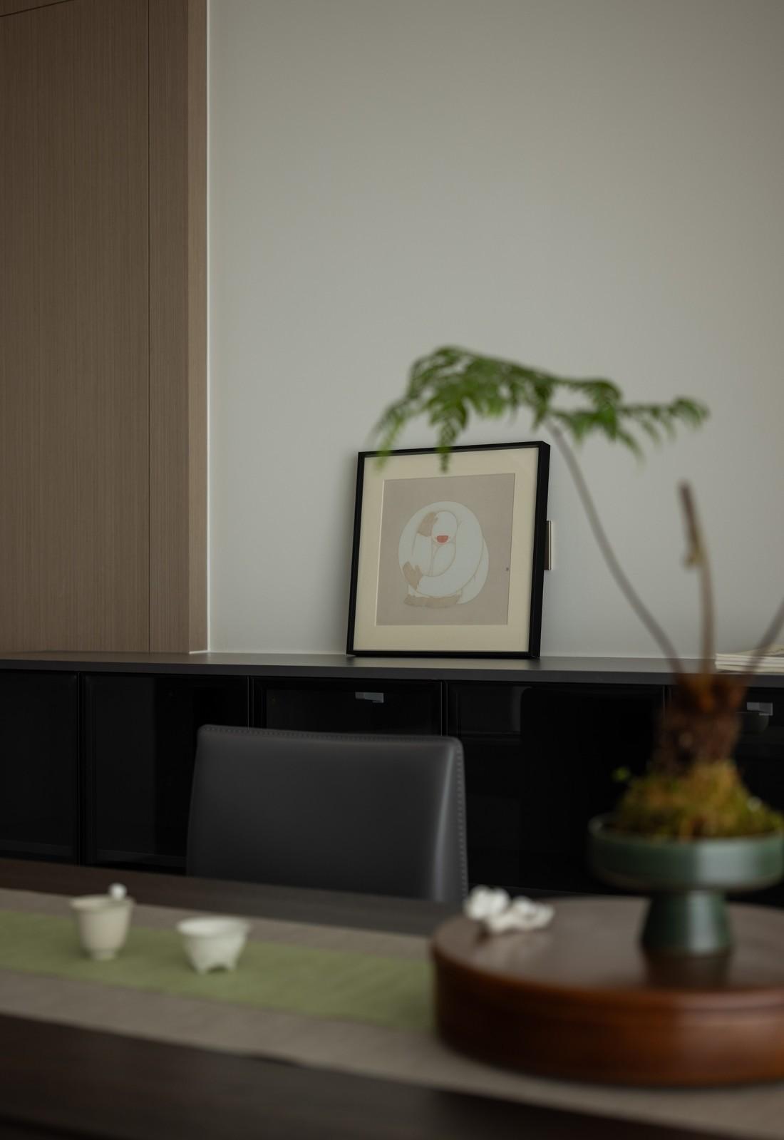 黑白灰邂逅原木色的家-8