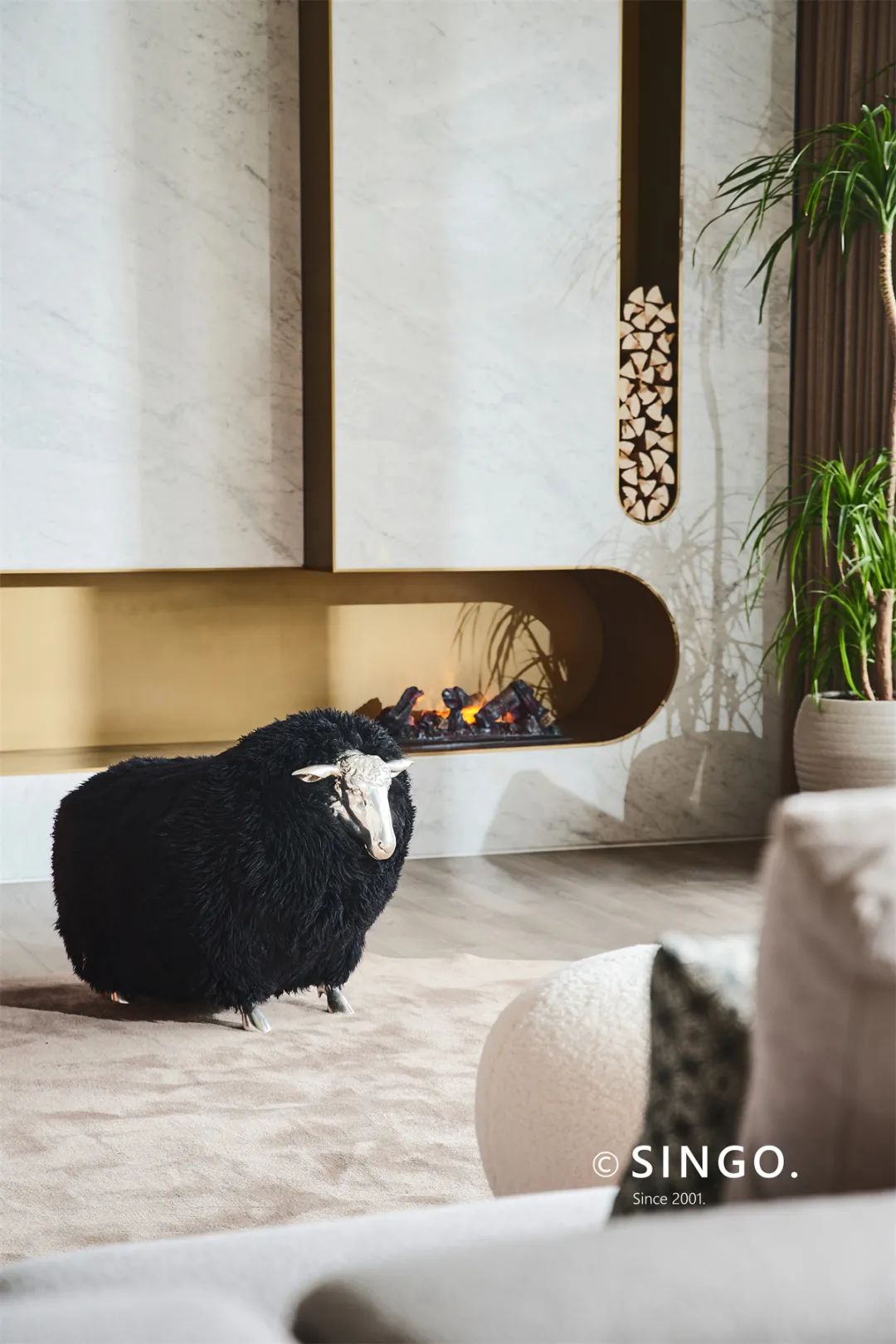 现代轻奢宁波钓渔台复式住宅丨中国宁波丨星杰全案设计团队-1