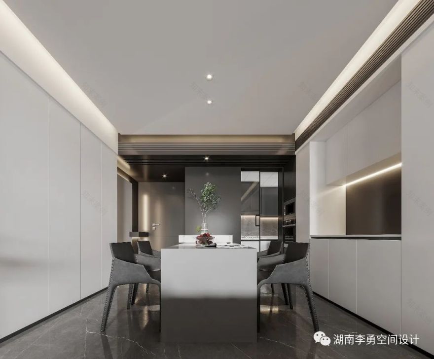 湖南吉首 120㎡暗黑系住宅设计,简约质感,诠释生活温度平衡-10