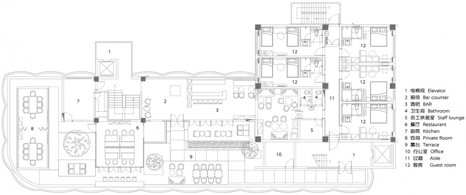 昆明喜舍隐市酒店 | 城市绿洲中的浪漫主义-84