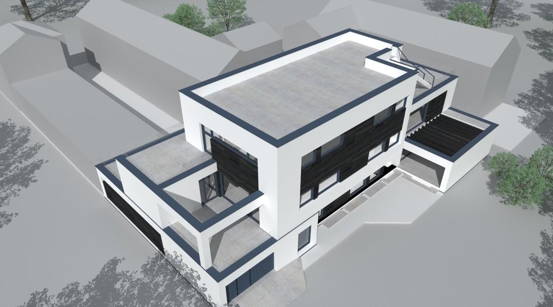 现代黑白极简别墅设计,自建房的优质选择-16