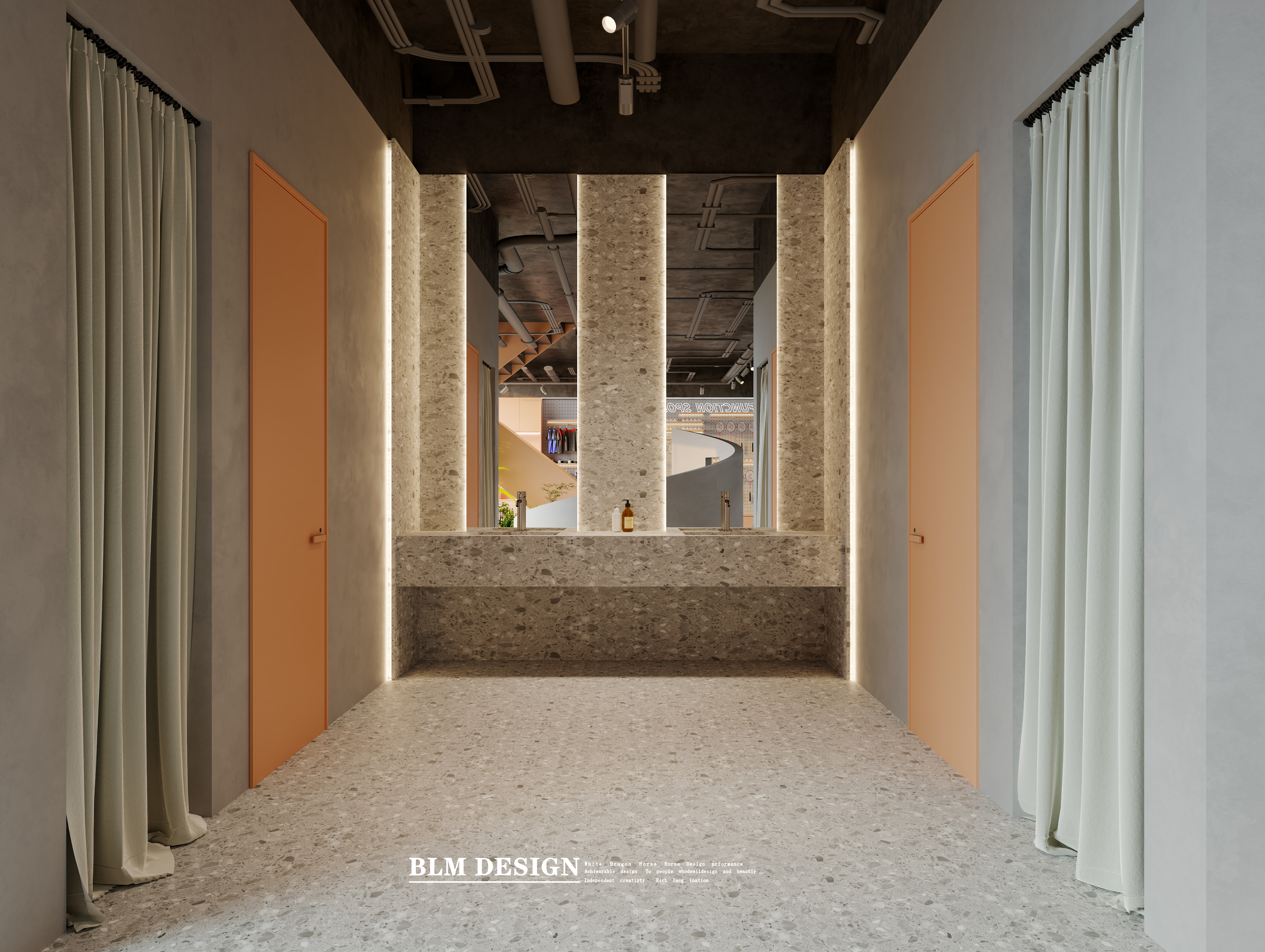 羽毛球馆  白龙马效果图设计制作-8