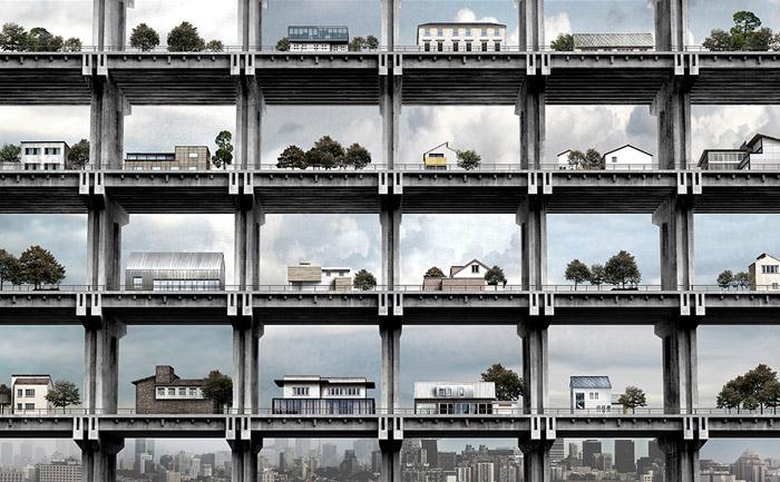 北京“田”梦·三维立体居住空间创新设计-42