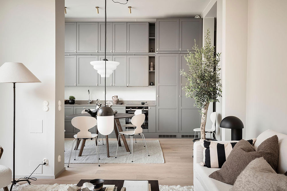 哥德堡带独立入口和露台的时尚公寓-10