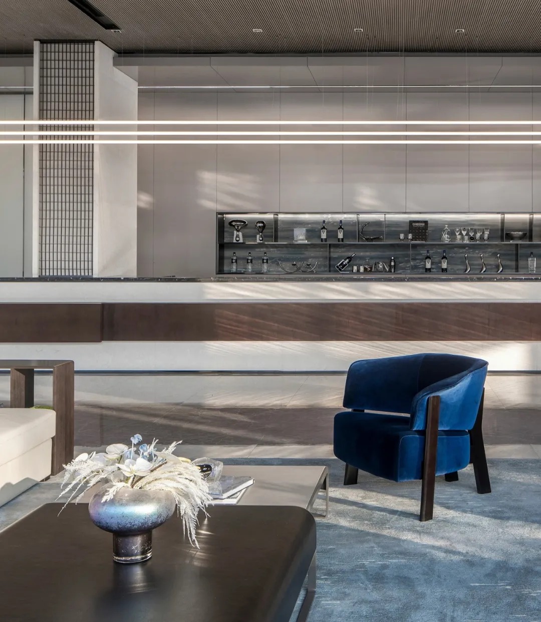   明德设计丨无锡招商雍荣府售楼部  室内设计  丨中国无锡-55