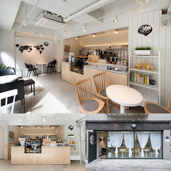 简约 10 坪咖啡厅，白色&木质空间设计-1