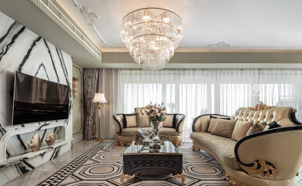 缤纷1917软装丨平层丨优雅新古典，把贵族范儿带入家中-11