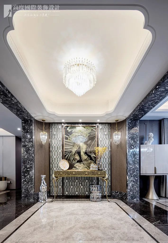 意式新奢华蓝白空间丨高度国际装饰设计集团武汉公司-22