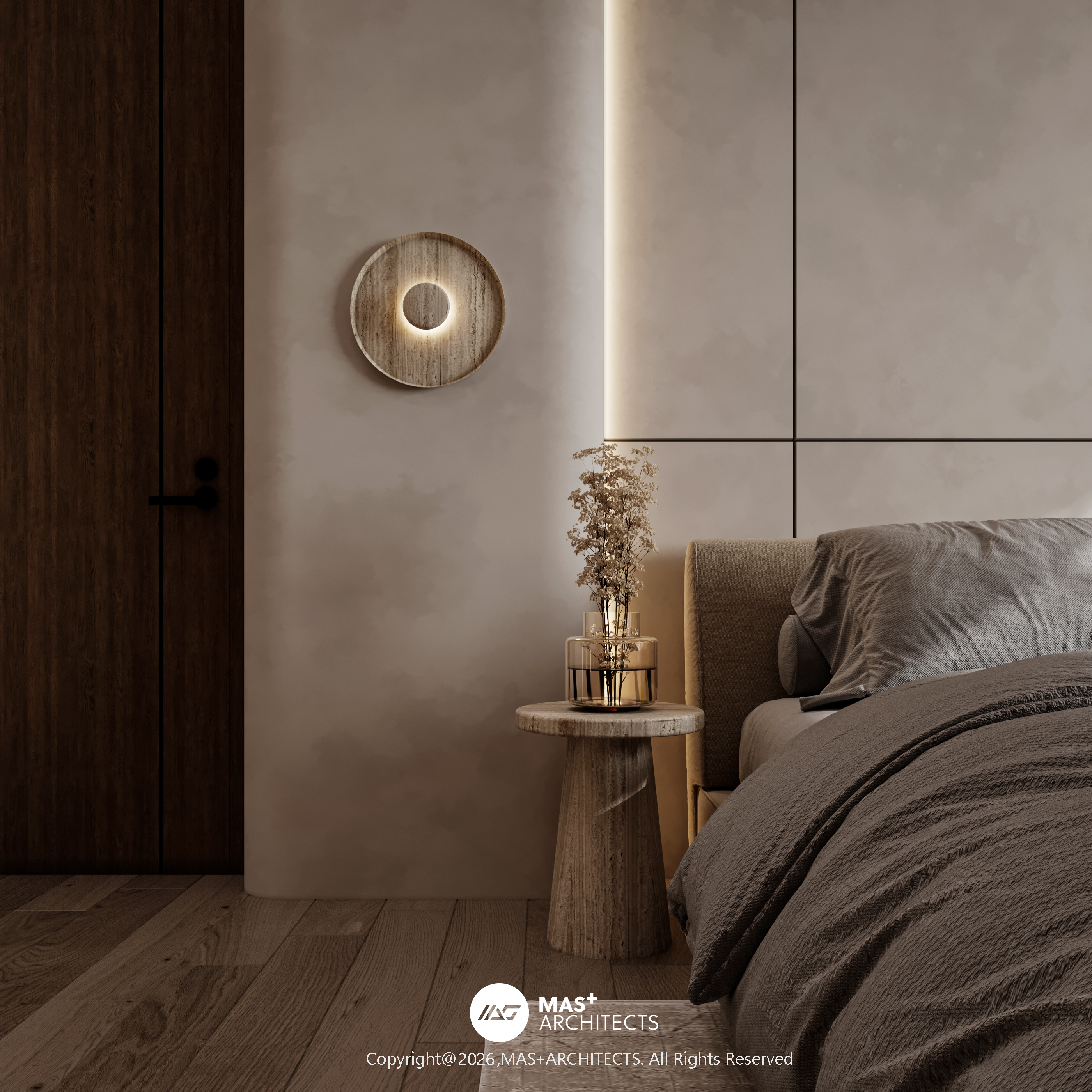 现代卧室及浴室设计丨MAS+Architects工作室-10