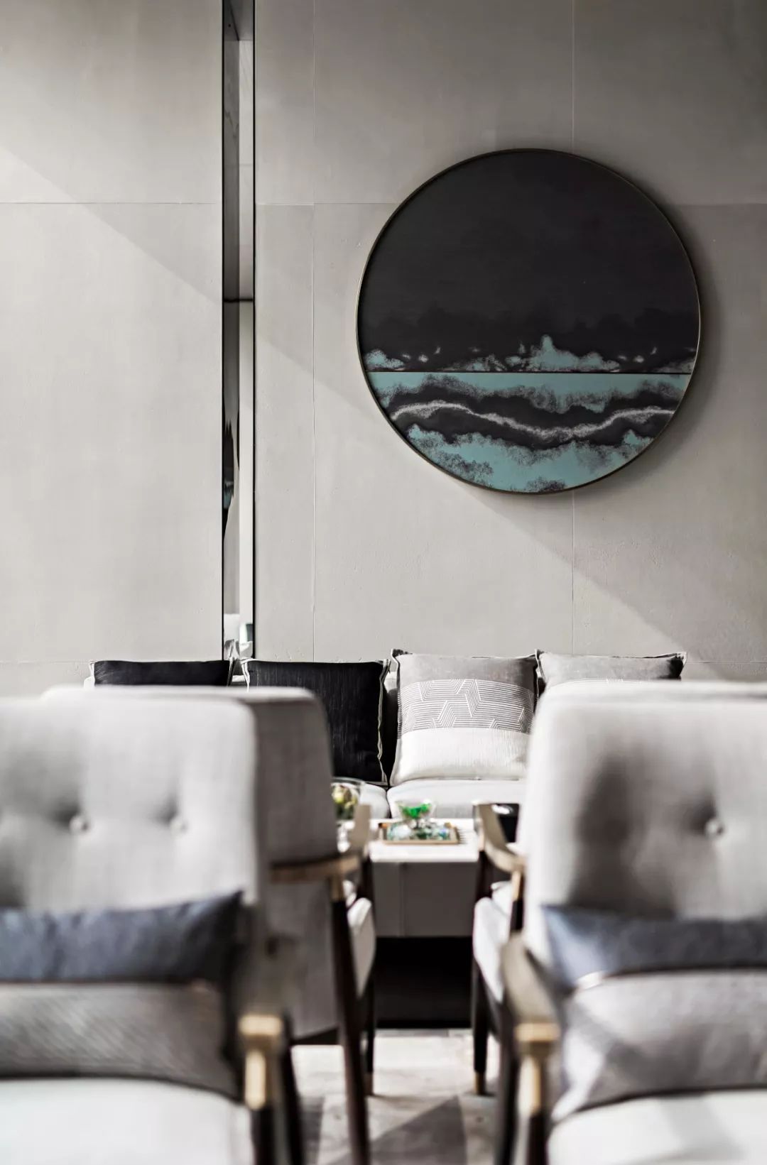 静谧高级灰 | 长沙卓越青竹湖售楼处设计鉴赏-42