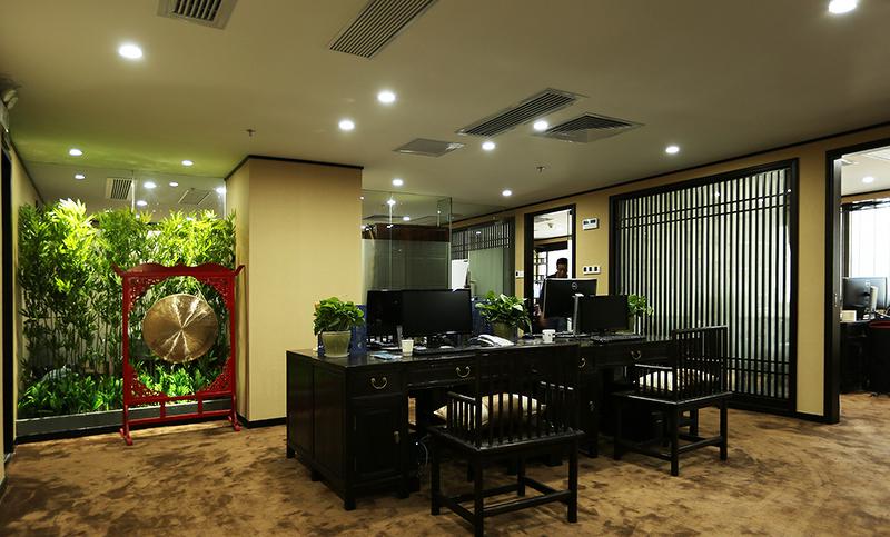 鼎益丰集团“知崇文化”办公室新中式设计-6