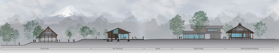日本山中湖村巴士站与游客中心 | 木制网格系统的社区枢纽-34