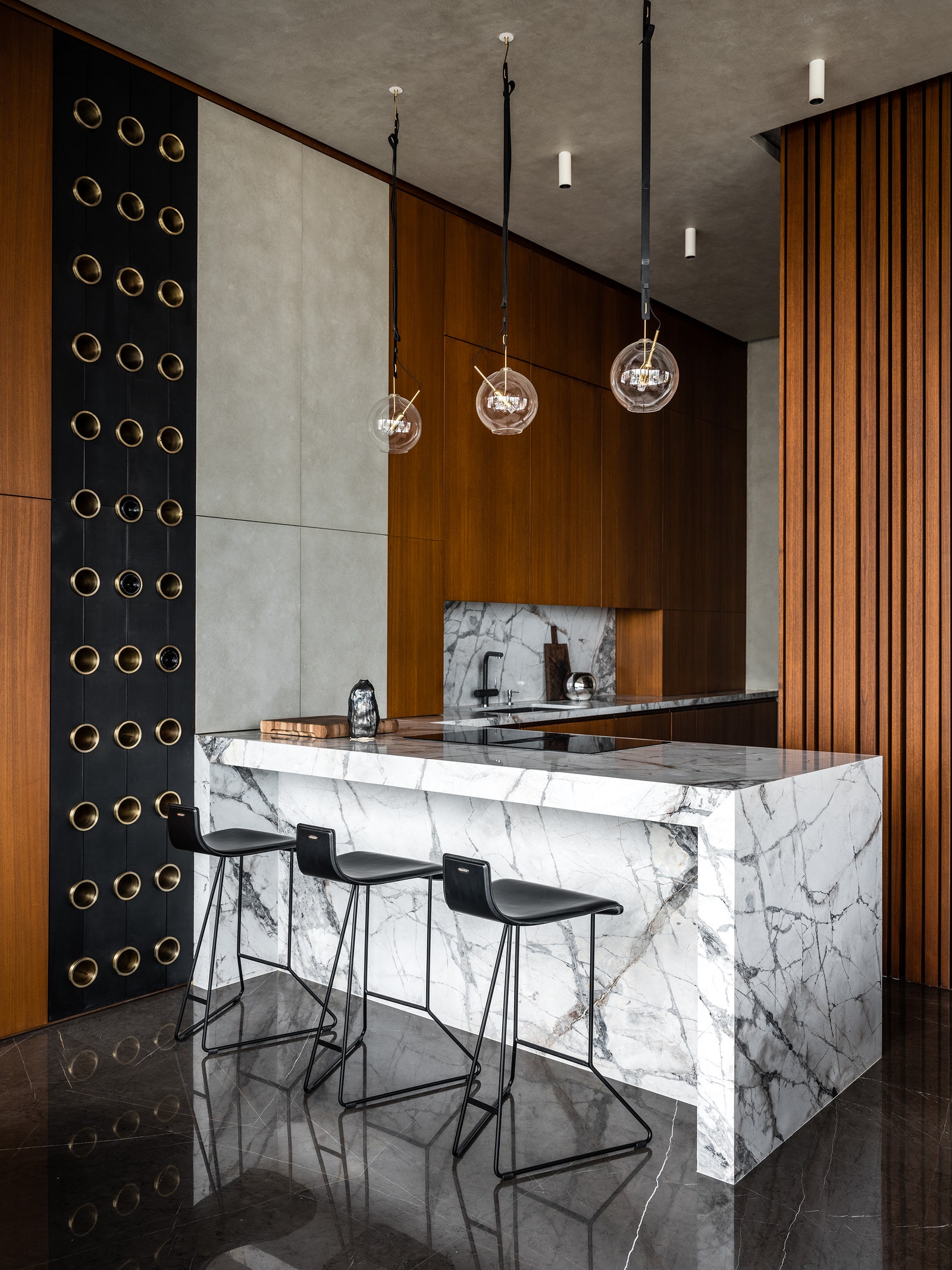 莫斯科160㎡带全景窗公寓设计丨俄罗斯莫斯科丨设计师 Евгения Дьяконова-24