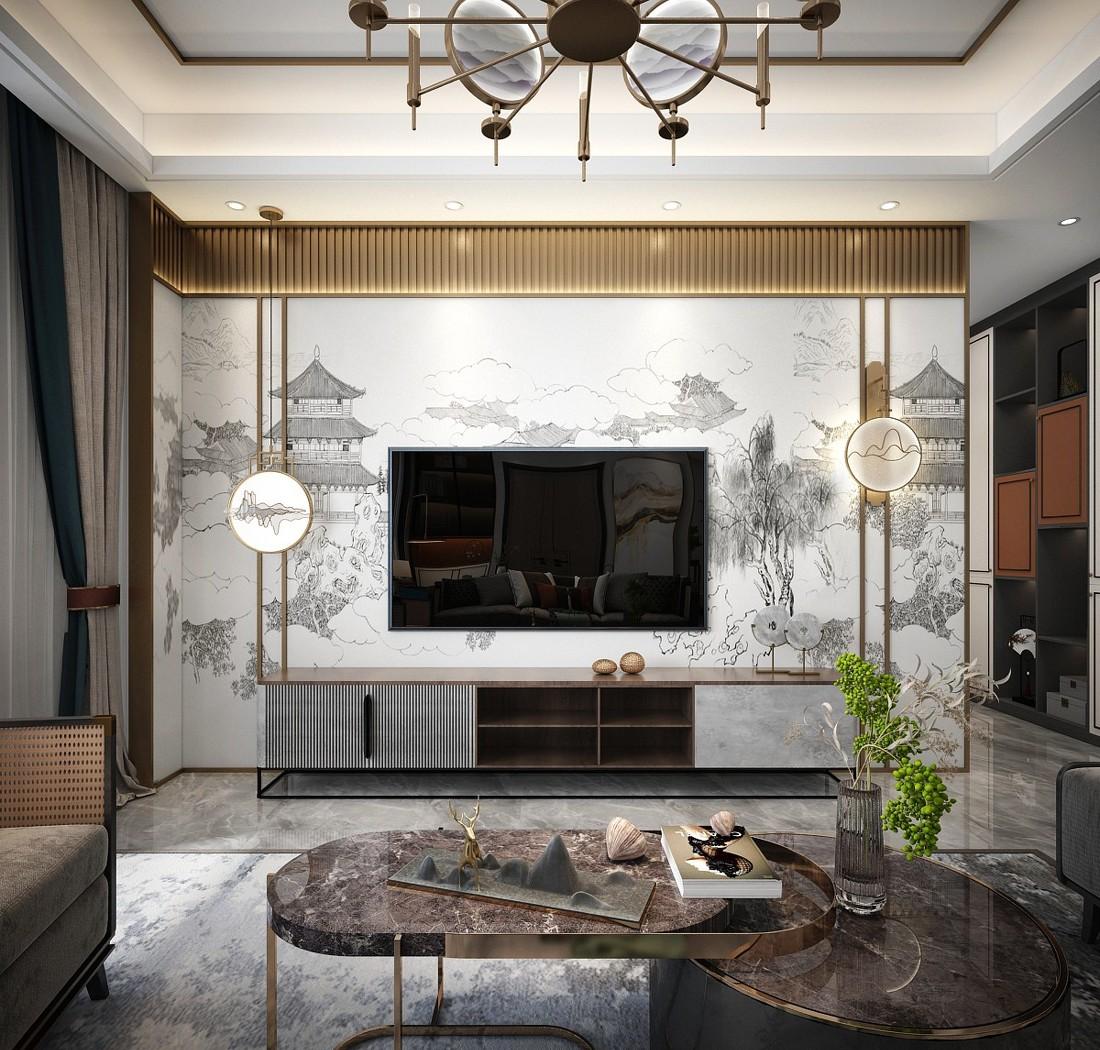 
舞邂庭台烟雨中丨云端点墨设计 -3