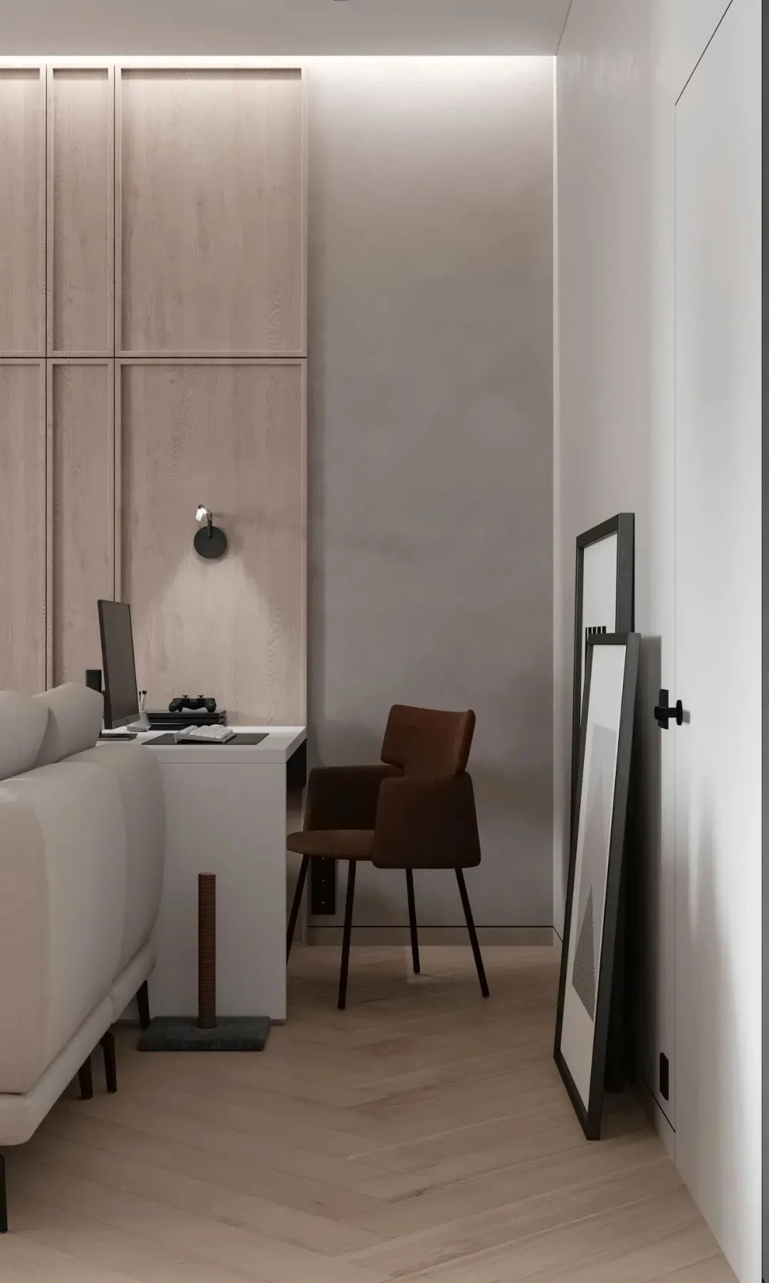 75㎡简约原木高级黑,年轻夫妇的完美之家丨Tomkin Design-16