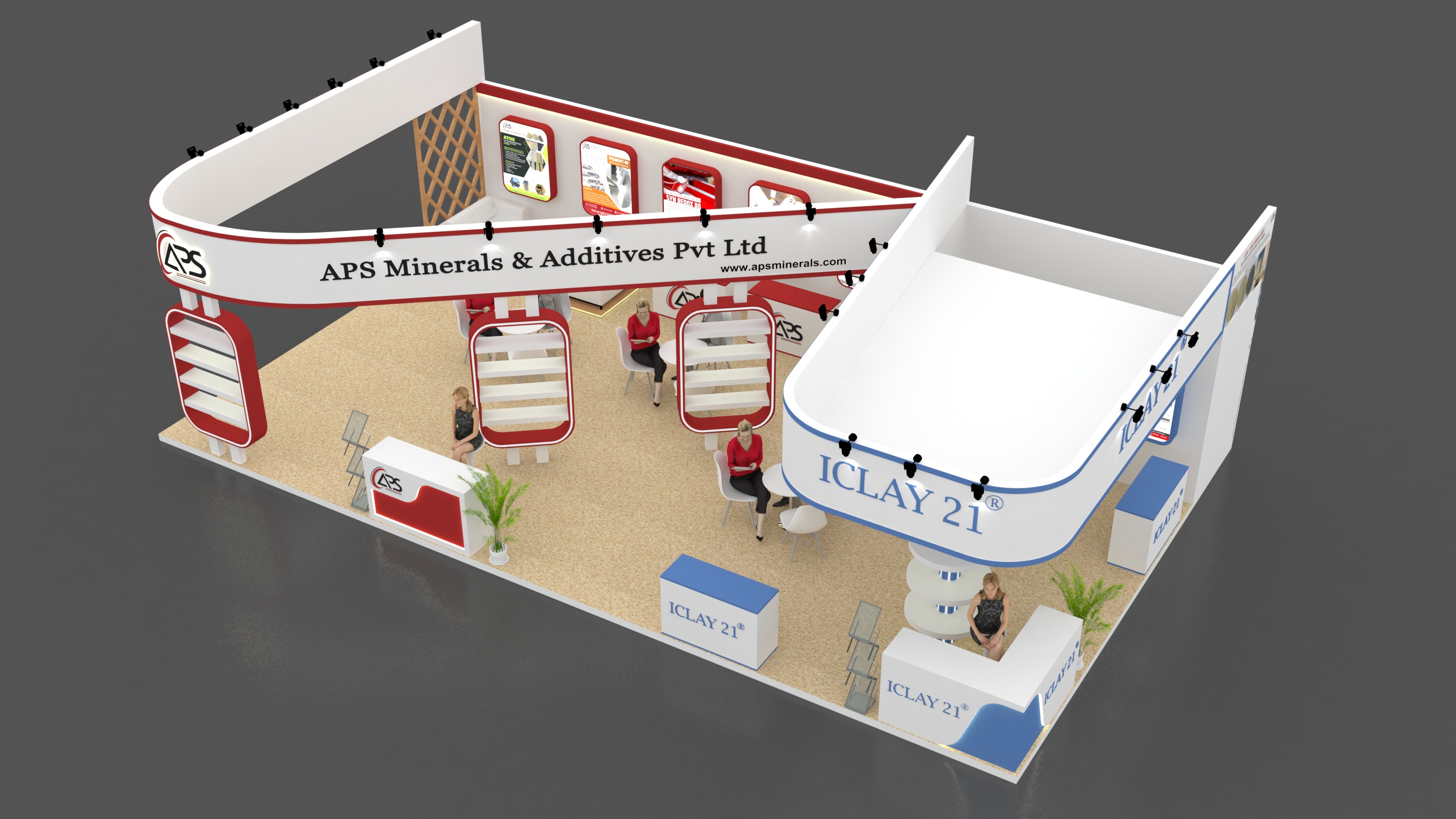 APS Minerals 3 Side Stall-7