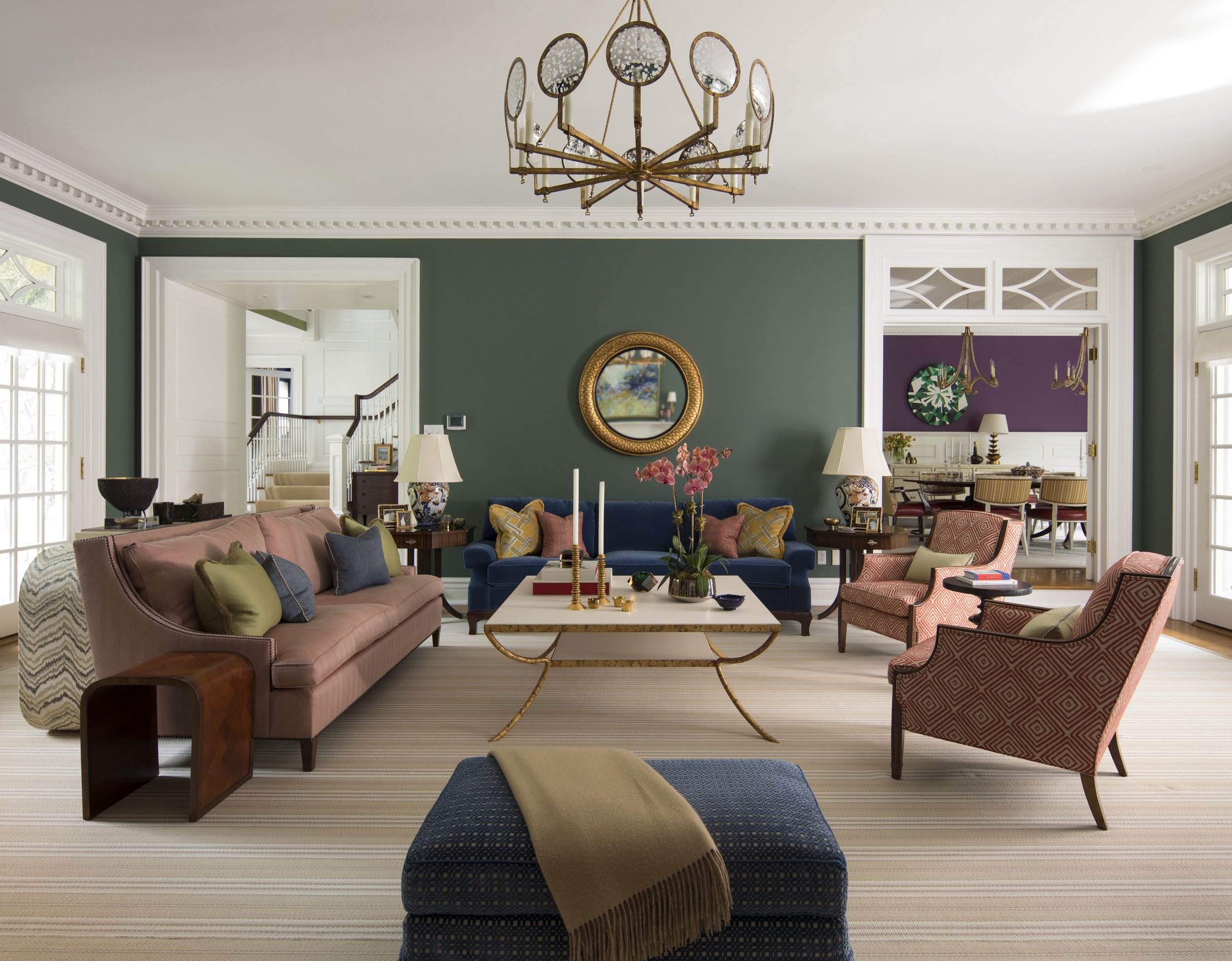 格林威治乔治王时代风格建筑（注：Greenwich是格林威治；Georgian常见指乔治王时代风格的建筑、艺术风格等，这里结合通常搭配逻辑，较合理推测为格林威治的乔治王时代风格建筑，但因缺乏更多语境，该翻译供参考） 丨Kathleen Walsh Interiors（KWI）-48