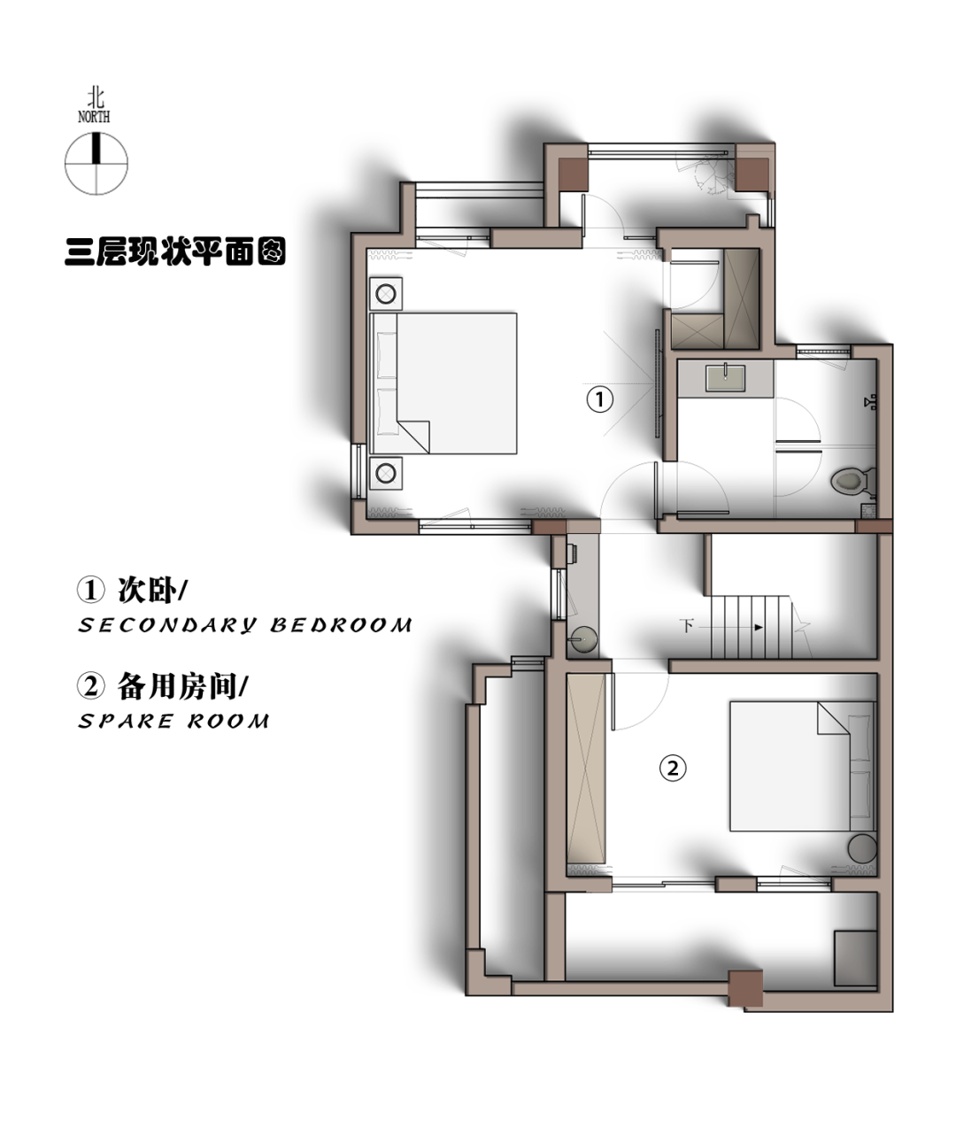黑白重构,400㎡四层别墅的极简新生丨北岩-57