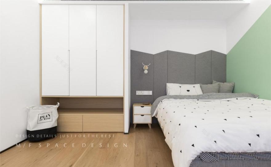 简约绿意,功能齐全的北欧风格家居设计-32