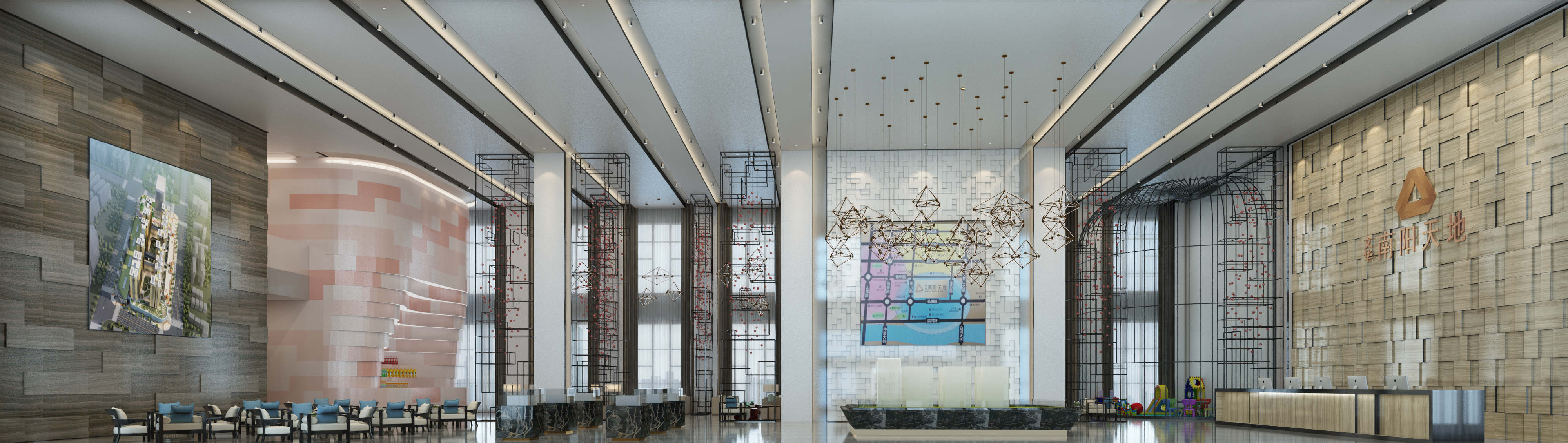 文华南阳天地售楼中心现代风设计-4