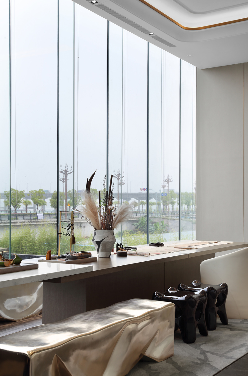 肇庆世茂滨江壹号样板间设计 | 空谷茗悠,知味赏韵-78