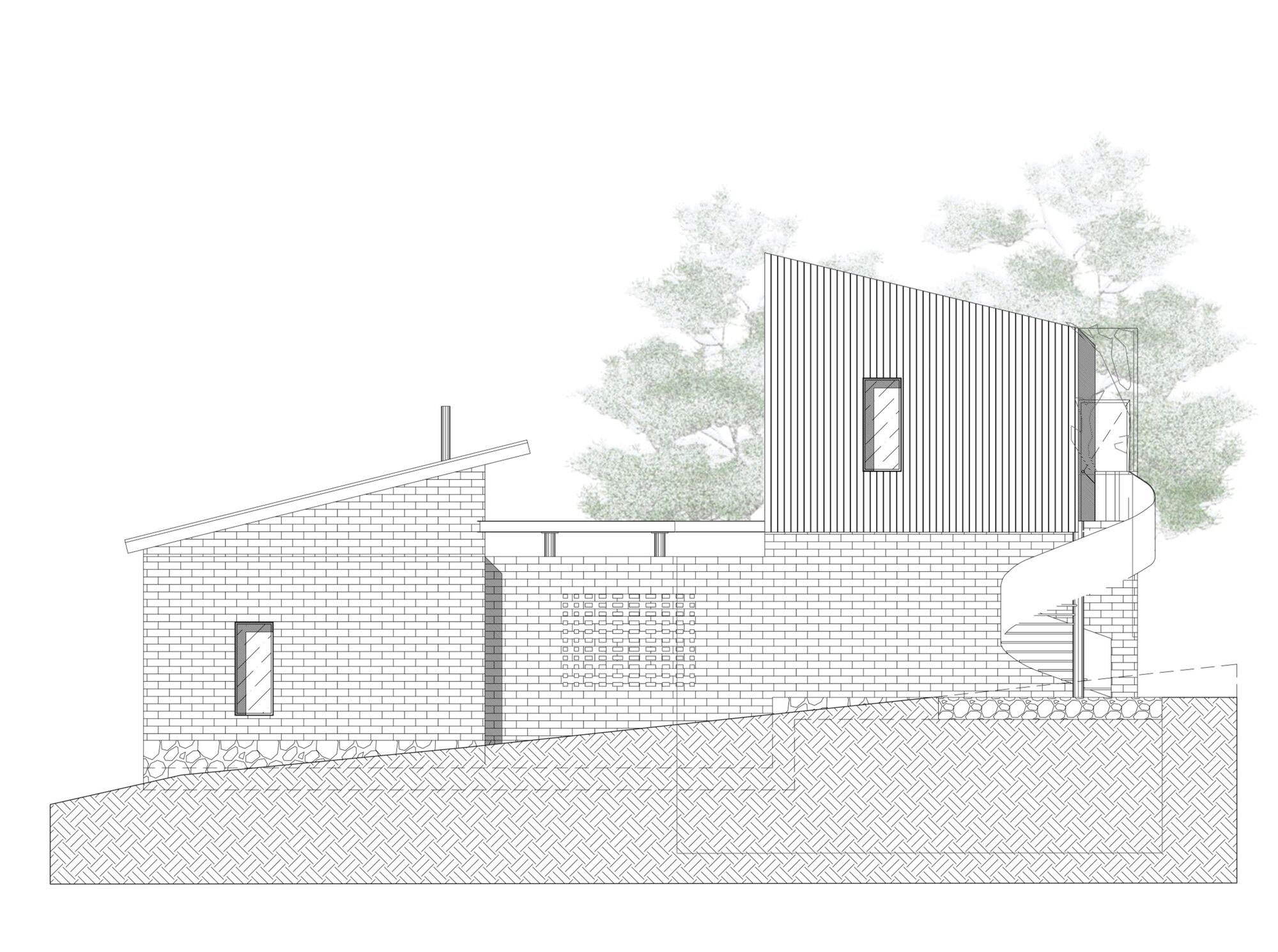 庭院式住宅丨墨西哥丨herchell arquitectos-32